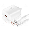 Juhuaxin High Quality Mobile-Phone-Accessories Cutomise Logo USB Pd30W a+C Power Adapter Fast Charge Rechargeable Phone Charger with Data Cable