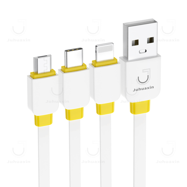 Juhuaxin Wholesale Price Mobile Phone Fast Data Charging Cable for Iphone Samsung VIVO OPPO 1m USB To TYPE C/IPh/Micro