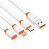 Juhuaxin High Quality Mobile Phone Fast Data Charging Cable for Iphone Sansung Huawei 1m USB To TYPE C/IPhone/Micro