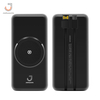 Magnetic Wireless 5000mAh Portable Mini Travel Emergency Power Bank JU-PB10 Charger with Built-in Charging Cable