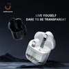 JUHUAXIN Hot Selling Transparent Shell Bluetooth Headset FLYBOX II Long Battery Life Bluetooth 5.3 Earbuds