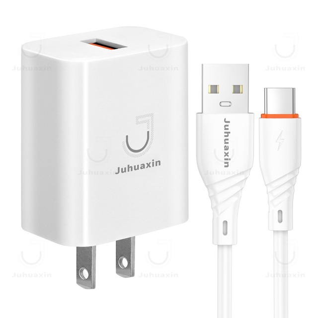 JUHUAXIN CP01 Factory Price High Quality Quick Charger Power Adapter EU Us Plug Fast Charging Mobile Phone for iPhone