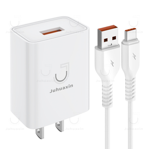 Juhuaxin Ju-A06 Cargadores PARA Celulares 18w 2.1A Quick Charger Power Adapter EU Us Plug Fast Charging Mobile Phone for iPhone