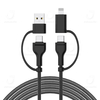 Juhuaxin New Charger Fast Data Charging Cable 4 in 1 with Lightning Type-C Connectors for Mobile Phones 