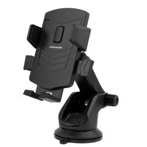 Juhuaxin ABS Black Bike & Motorcycle Handlebar Phone Holder - 360°Adjustable, Four - Claw Fixation, 5 - 7.2 Inches Compatible