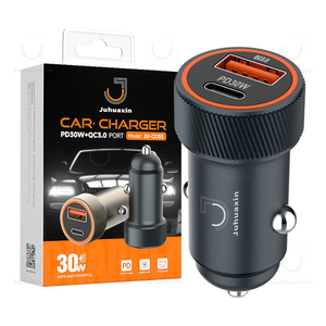 Juhuaxin Car Charger with PD30W + QC3.0 Ports: Fast - Charging, Safe and Powerful for All Your Mobile Devices