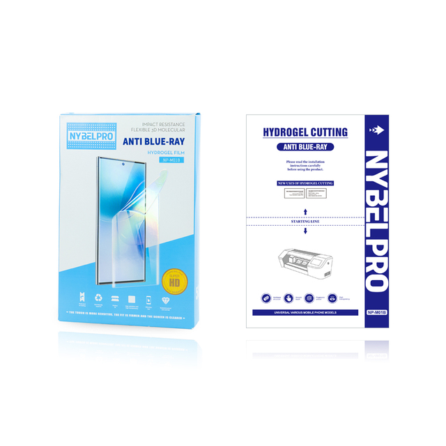 NYbelpro NP-M01B Mobile Phone Accessories 120mm*180mm Frosted Imported TPU ANTI-Blue Hydrogel Screen Protector Film For Cutting Machine