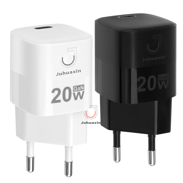 Juhuaxin Ju-Pr05 High Quality USA Plug QC 20W Fast Charge Smart Phone Battery Adapter Charger Type-C Wall Charger
