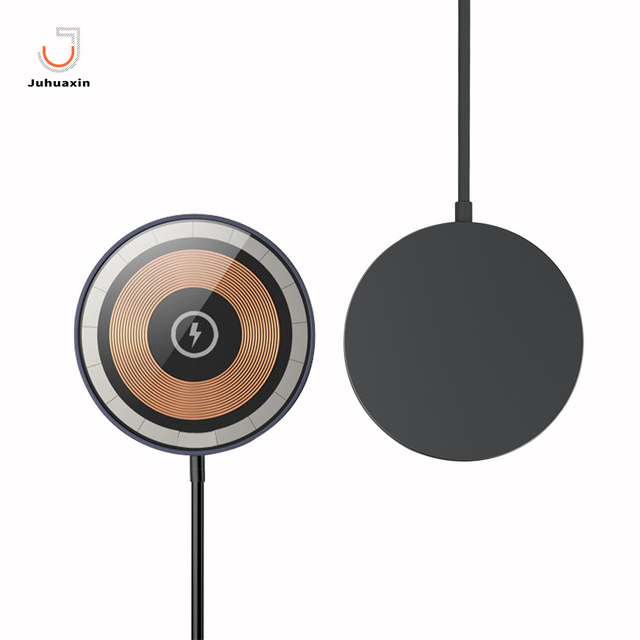 High Quality Mobile Phone Accessories 5W/7.5W/10W/15W Wireless Fast Charging Magnetic Charging Cord Phone Charger Customised Adopter with CE Certification