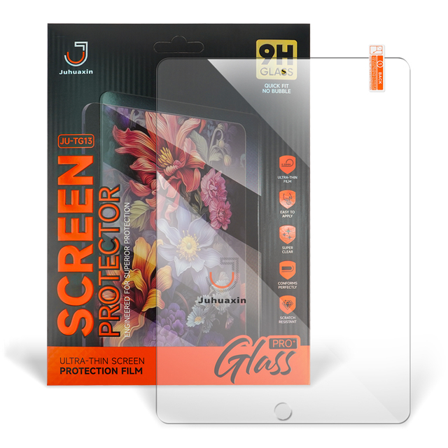 Juhuaxin Micas Para Tablet 0.33mm High Aluminum HD Clear Tempered Glass Screen Protector for Tablet Anti-Shock 9H Hardness
