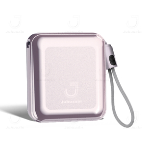 Juhuaxin Hot Selling JU-PB18Miniforce 10000mAh Wired Aluminum Alloy Power Bank with C to C cable