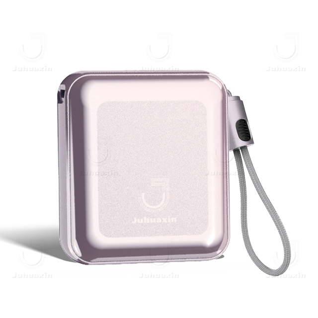 Juhuaxin Hot Selling JU-PB18Miniforce 10000mAh Wired Aluminum Alloy Power Bank with C to C cable