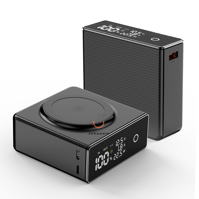 Juhuaxin Top Selling JU-PB16 20000mAh Magnetic Multiple Charging Modes Power Bank with Digital Display