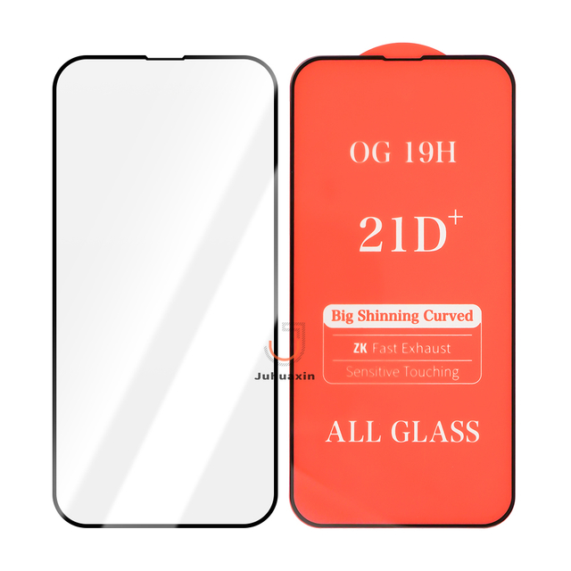 juhuaxin 21D factory price cover tempered screen protector privacy anti-explosion HD full cover for mobile phone protective film