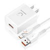Juhuaxin Factory Certified High Quality Mobile Phone US Charger USB SET 2.1A-2.4A 12W Fast for Android Phones and Watches