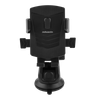 Juhuaxin ABS Black Bike & Motorcycle Handlebar Phone Holder - 360°Adjustable, Four - Claw Fixation, 5 - 7.2 Inches Compatible