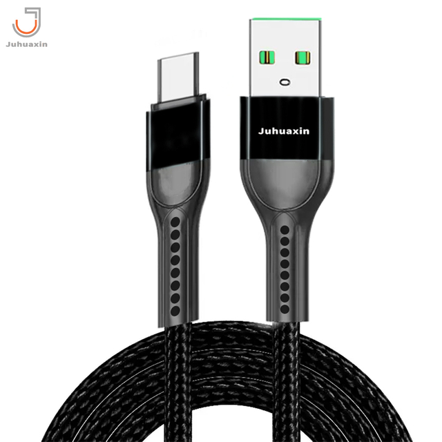 JUHUAXIN High Quality 3.1A Fast Charging Data Cable JU-UX36 TPE Braided Rope Durable Charging Cable