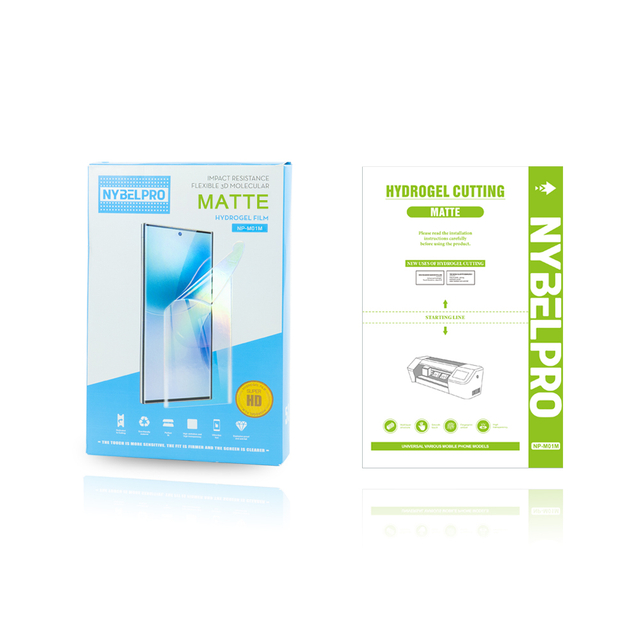NYbelpro NP-M01M Mobile Phone Accessories 120mm*180mm TPU TPH Matte Hydrogel Screen Protector Film For Cutting Machine