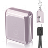 Juhuaxin Hot Selling JU-PB18Miniforce 10000mAh Wired Aluminum Alloy Power Bank with C to C cable