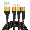 Juhuaxin Wholesale Multi Charger Fast Charging USB Cable with Lightning Type-C Micro Connectors 2M for Mobile Phones 