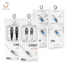 JUHUAXIN JU-UX38 Nylon Braided Data Cable PD27W Black White Mobile Phone Fast Charging Cable