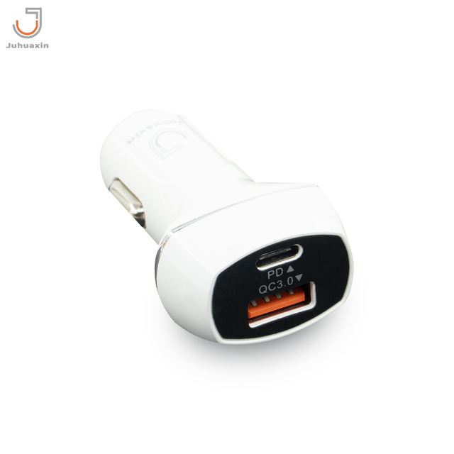 High Quality Mobile Phone Accessories Car Charger PD type c USB Dual Port Quick Fast Charging Adapter Charger